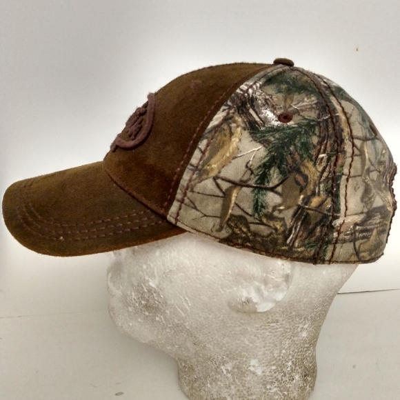 Justin Boots Camo Velcro Strapback Hat Cap - Picture 3 of 8